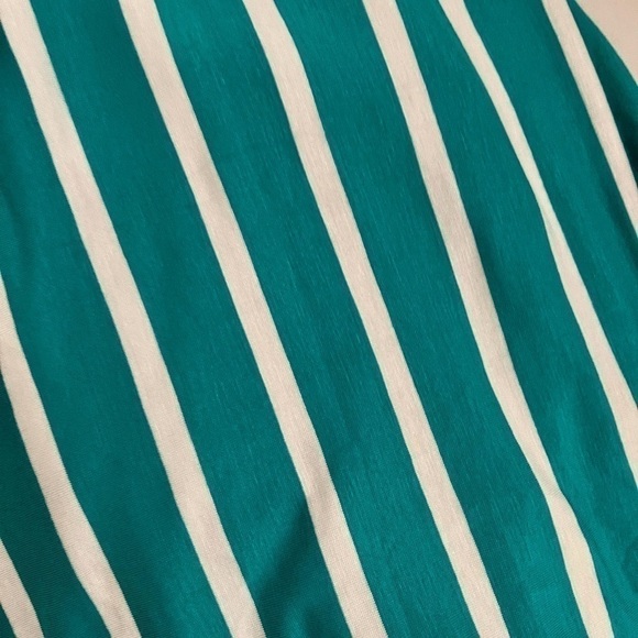 Jade & White Striped 🌞 Maxi Sundress - Picture 3 of 3